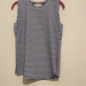 Michael Kors Navy and White Stripe Tee  
           
            New!!!
